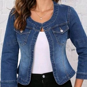 Dark blue denim jacket